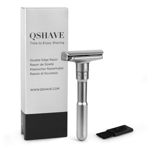 NIB-Fathers Day PRE-SALE! European QShave Adjustable Double Edge with stand - Picture 1 of 12